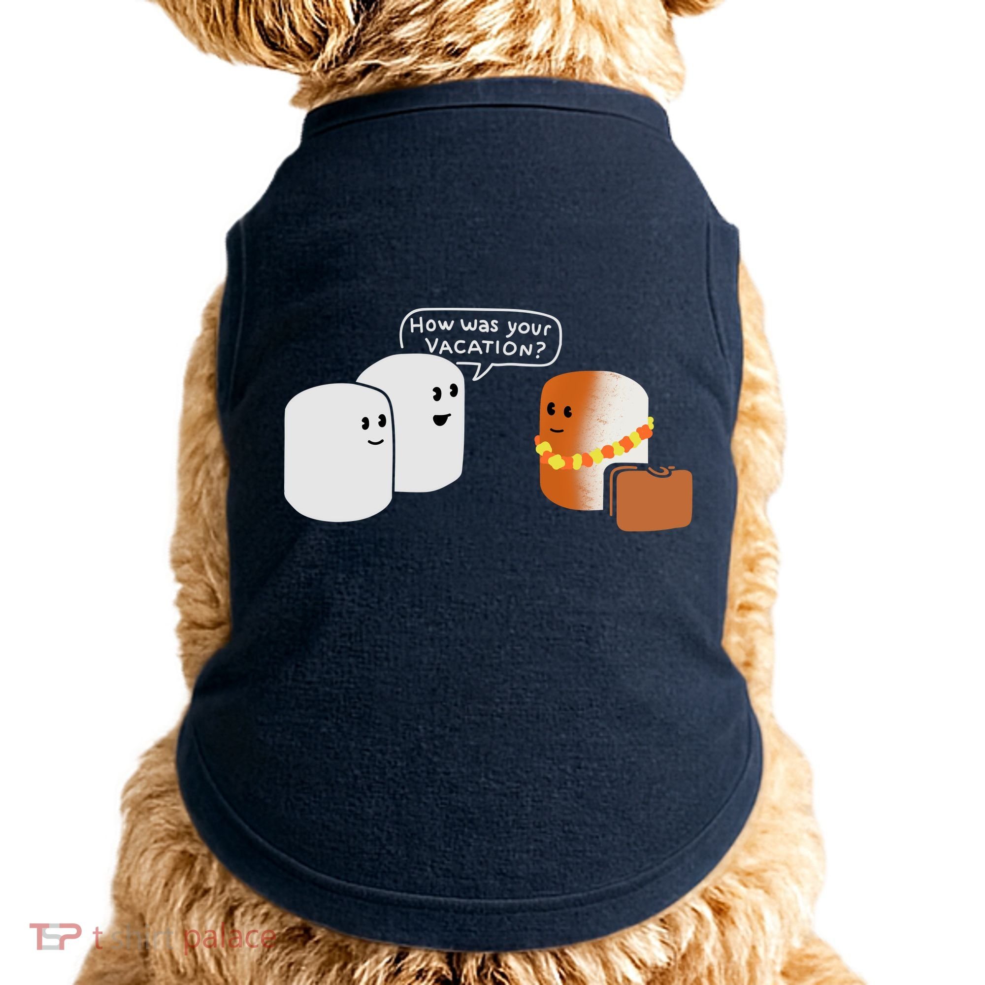 Vacation Marshmallow Doggie Tank
