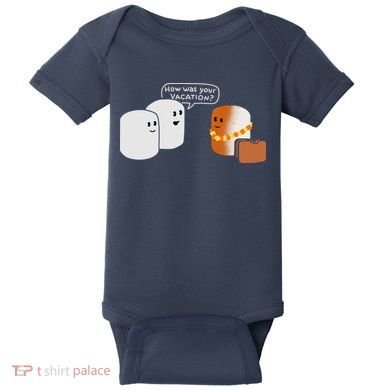 Vacation Marshmallow Baby Bodysuit