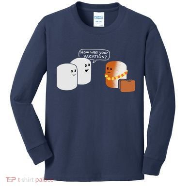 Vacation Marshmallow Kids Long Sleeve Shirt