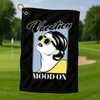 Vacation Mood On Golf Towel thumb 1