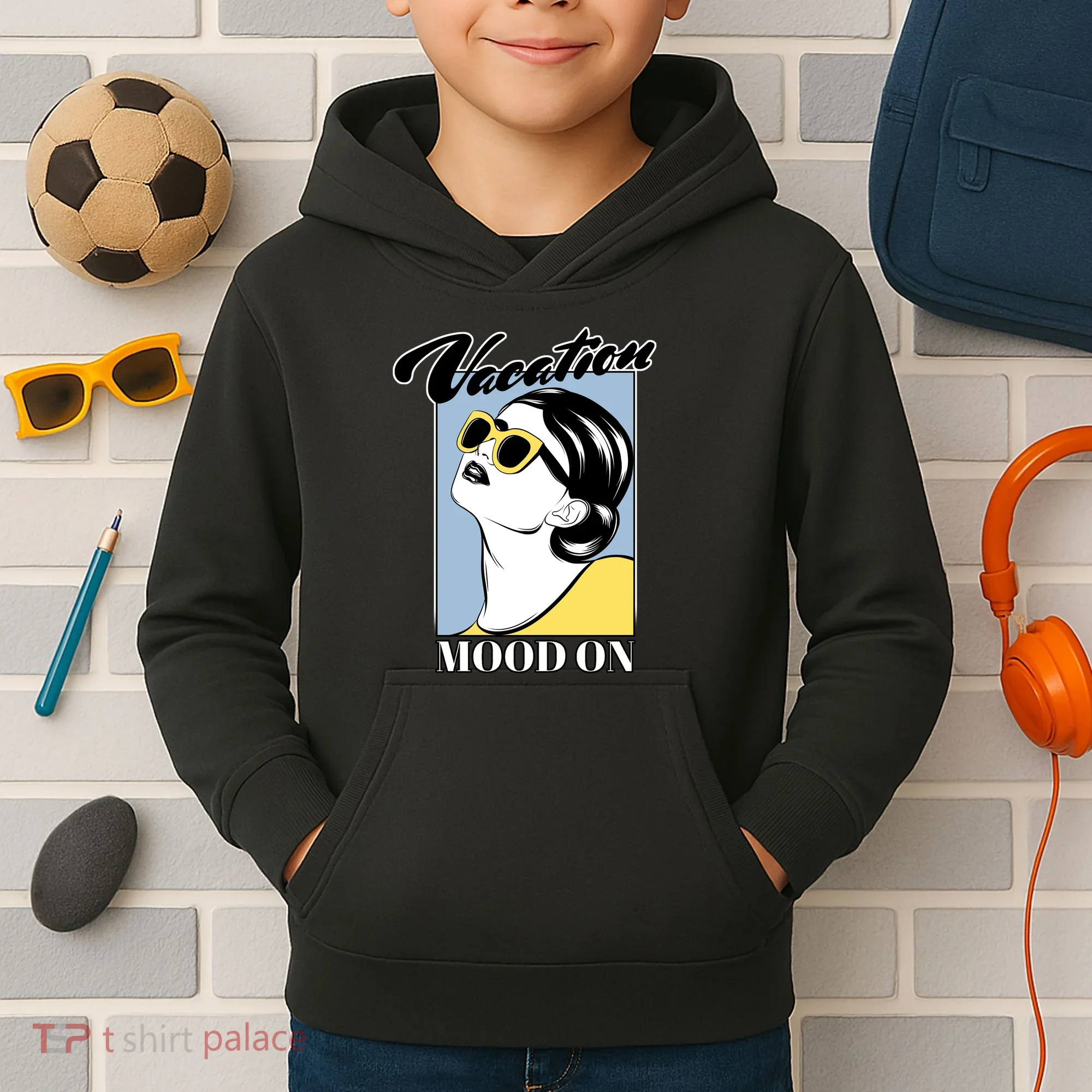 Vacation Mood On Kids Hoodie