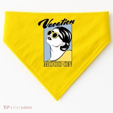 Vacation Mood On USA-Made Doggie Bandana