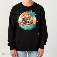 Vacation Tropical Island Skull Women's Sweatshirt thumb 0