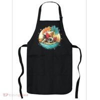 Vacation Tropical Island Skull Apron thumb 0