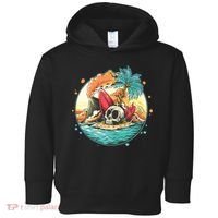 Vacation Tropical Island Skull Toddler Hoodie thumb 0