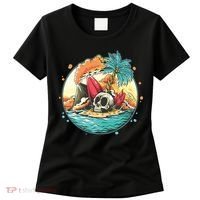 Vacation Tropical Island Skull Women's T-Shirt thumb 0