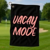 Vacay Mode Golf Towel thumb 1
