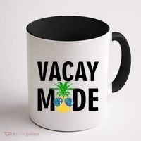 Vacay Mode Cool Pineapple Shades  Coffee Mug thumb 1