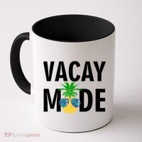 Vacay Mode Cool Pineapple Shades  Coffee Mug thumb 0