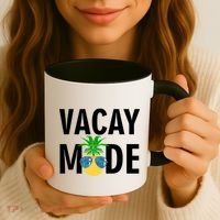 Vacay Mode Cool Pineapple Shades  Coffee Mug thumb 3