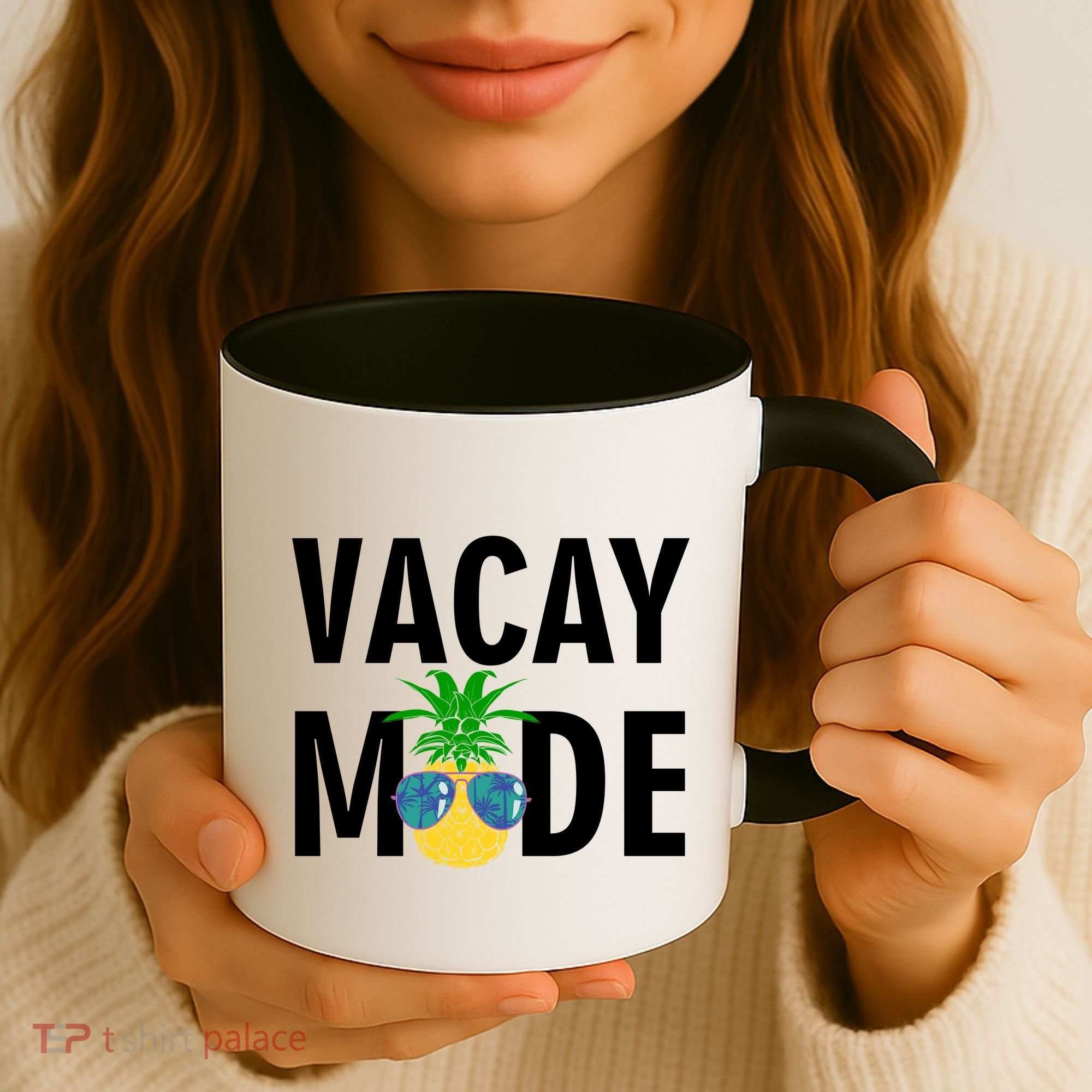 Vacay Mode Cool Pineapple Shades  Coffee Mug