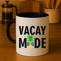 Vacay Mode Cool Pineapple Shades  Coffee Mug thumb 4