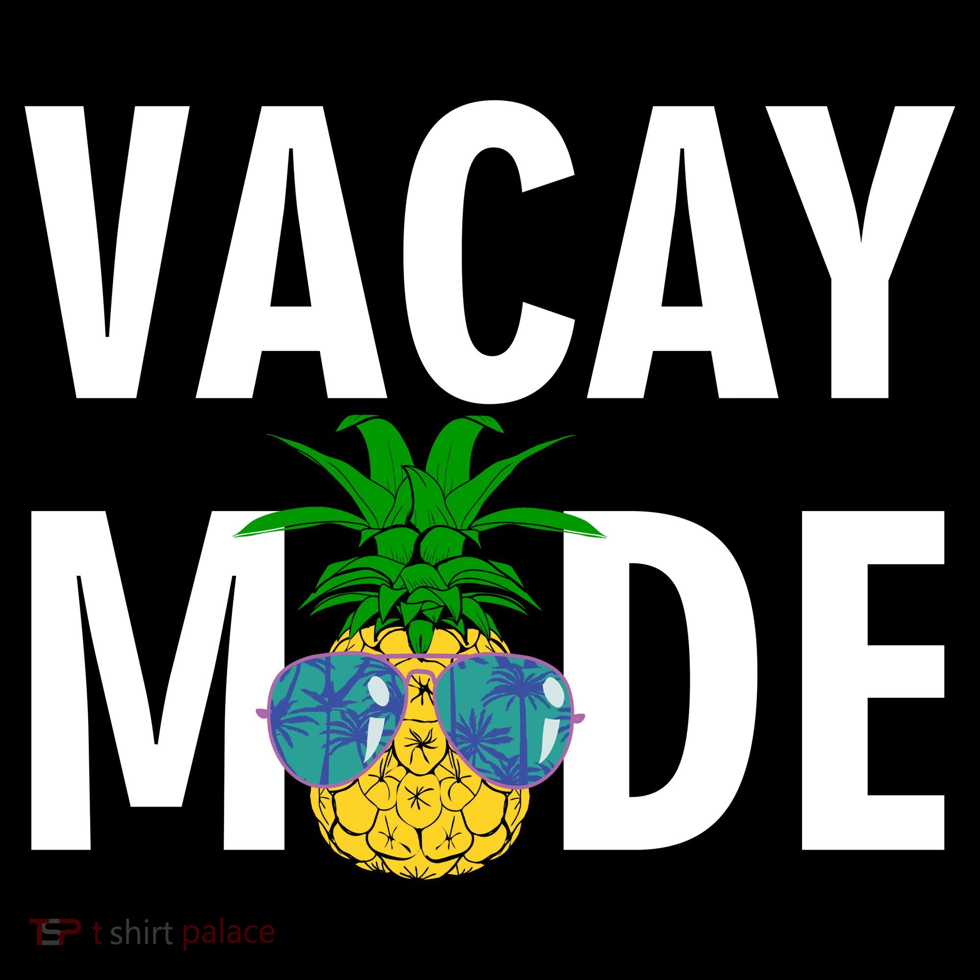 Vacay Mode Cool Pineapple Shades  Ornament