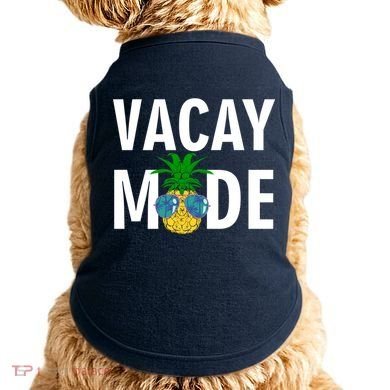 Vacay Mode Cool Pineapple Shades  Doggie Tank