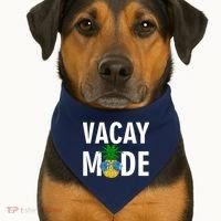 Vacay Mode Cool Pineapple Shades  USA-Made Doggie Bandana thumb 1