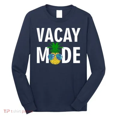Vacay Mode Cool Pineapple Shades Long Sleeve Shirt