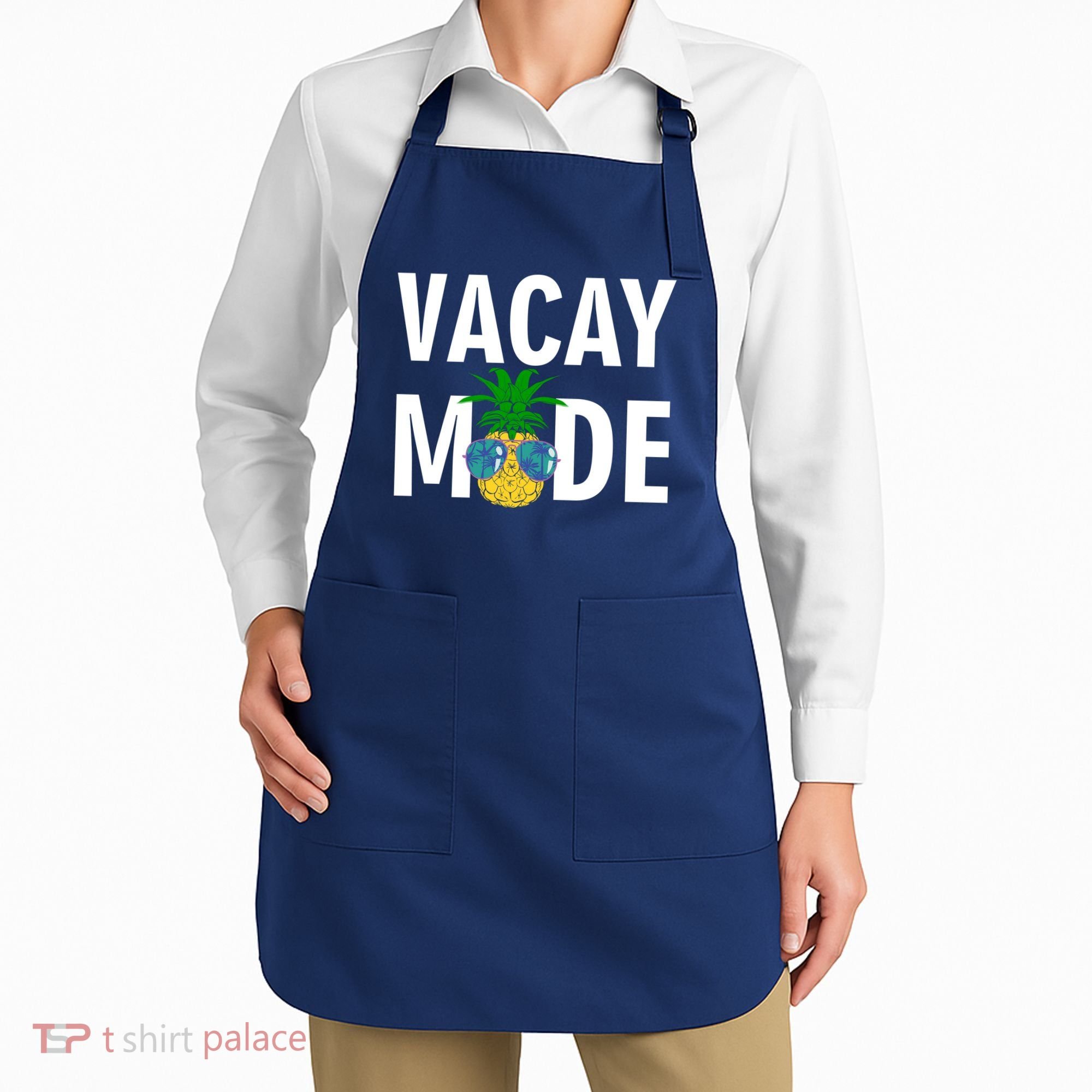 Vacay Mode Cool Pineapple Shades  Apron
