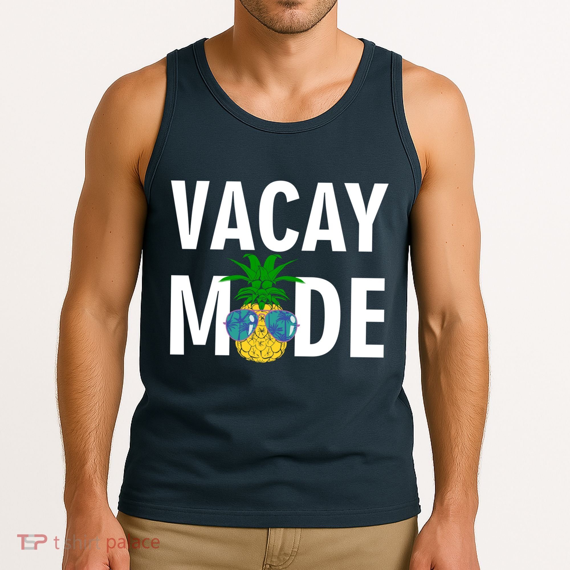 Vacay Mode Cool Pineapple Shades  Tank Top
