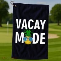 Vacay Mode Cool Pineapple Shades  Golf Towel thumb 1