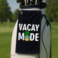 Vacay Mode Cool Pineapple Shades  Golf Towel thumb 2