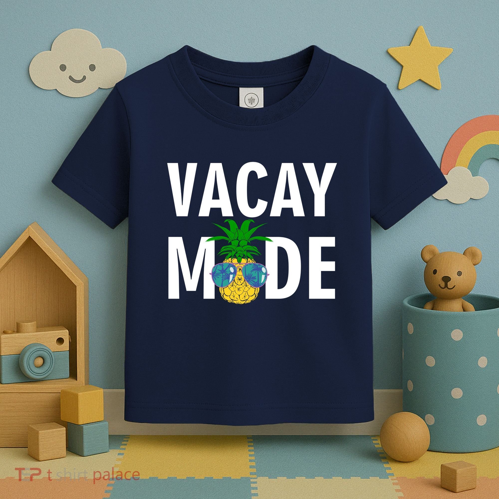Vacay Mode Cool Pineapple Shades  Toddler T-Shirt