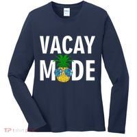Vacay Mode Cool Pineapple Shades  Women's Long Sleeve Shirt thumb 0