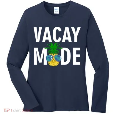 Vacay Mode Cool Pineapple Shades  Women's Long Sleeve Shirt
