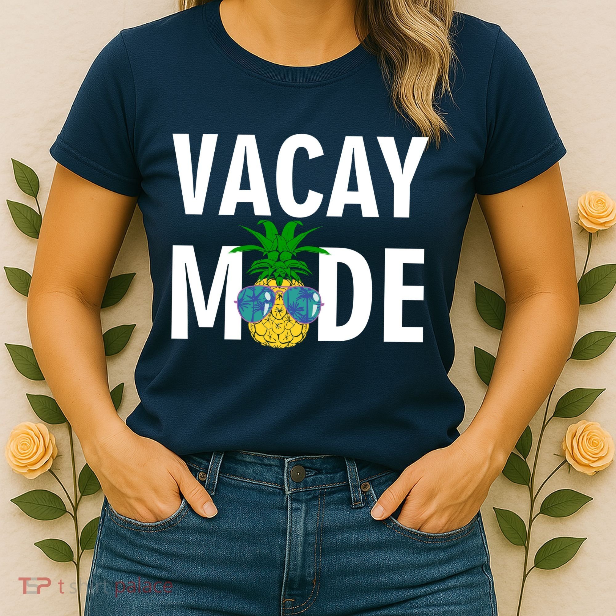Vacay Mode Cool Pineapple Shades  Women's T-Shirt