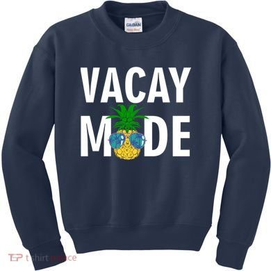 Vacay Mode Cool Pineapple Shades  Kids Sweatshirt