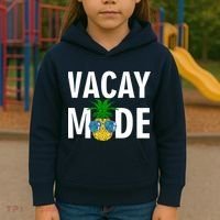 Vacay Mode Cool Pineapple Shades  Kids Hoodie thumb 3