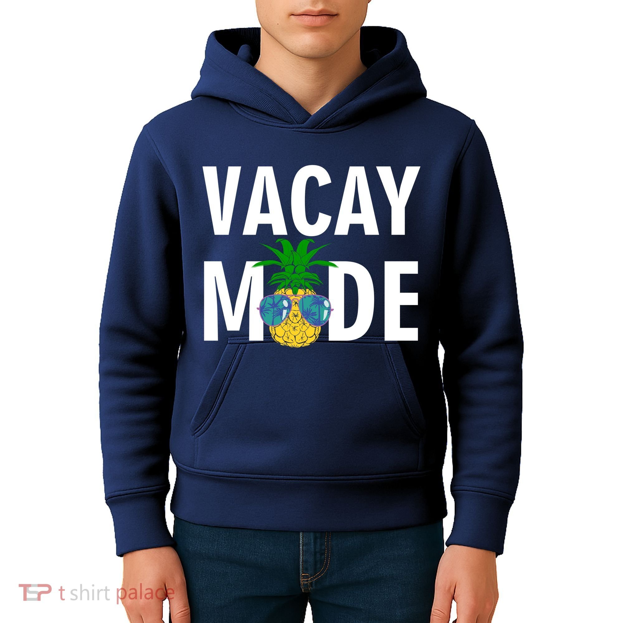 Vacay Mode Cool Pineapple Shades  Kids Hoodie