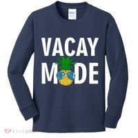 Vacay Mode Cool Pineapple Shades  Kids Long Sleeve Shirt thumb 0