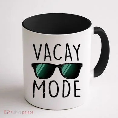 Vacay Mode Cool Shades Coffee Mug back