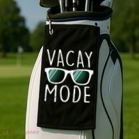 Vacay Mode Cool Shades Golf Towel thumb 2