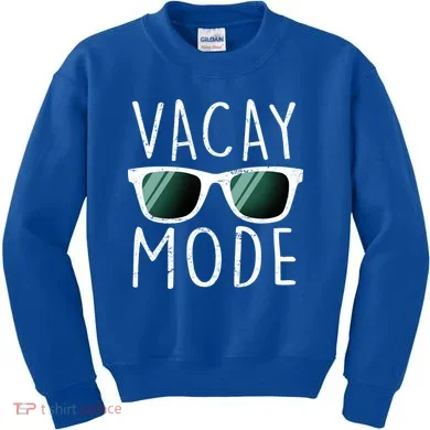 Vacay Mode Cool Shades Kids Sweatshirt