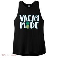 Vacay Mode Pineapple Ladies PosiCharge Tri-Blend Wicking Tank thumb 0