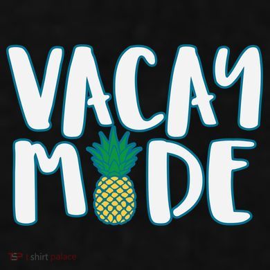 Vacay Mode Pineapple Ladies PosiCharge Tri-Blend Wicking Tank