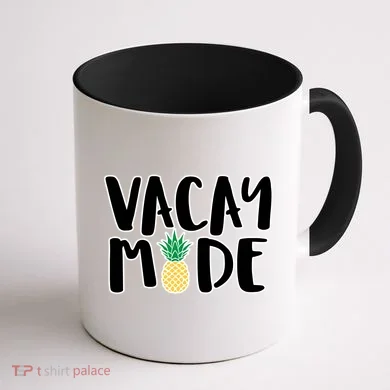 Vacay Mode Pineapple Coffee Mug back