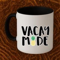 Vacay Mode Pineapple Coffee Mug thumb 2