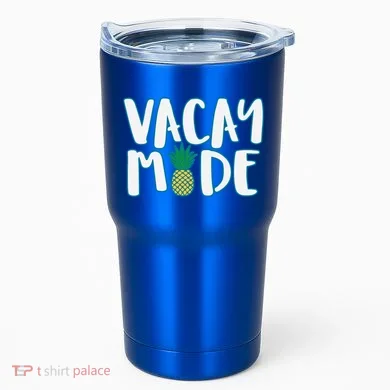 Vacay Mode Pineapple Tumbler