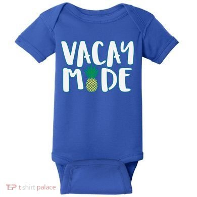 Vacay Mode Pineapple Baby Bodysuit