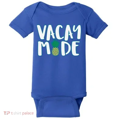 Vacay Mode Pineapple Baby Bodysuit