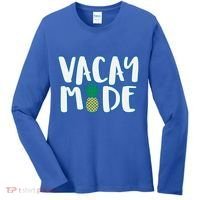 Vacay Mode Pineapple Women's Long Sleeve Shirt thumb 0