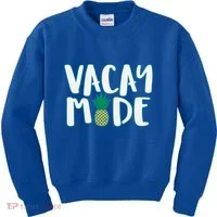 Vacay Mode Pineapple Kids Sweatshirt thumb 0