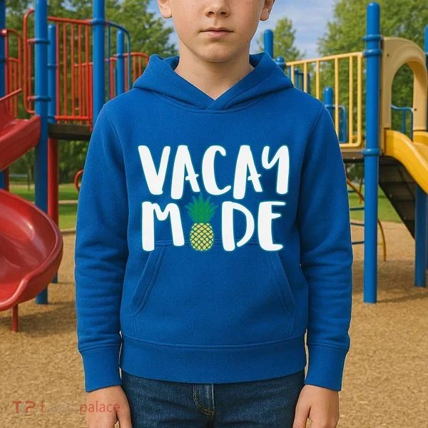 Vacay Mode Pineapple Kids Hoodie