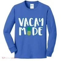 Vacay Mode Pineapple Kids Long Sleeve Shirt thumb 0