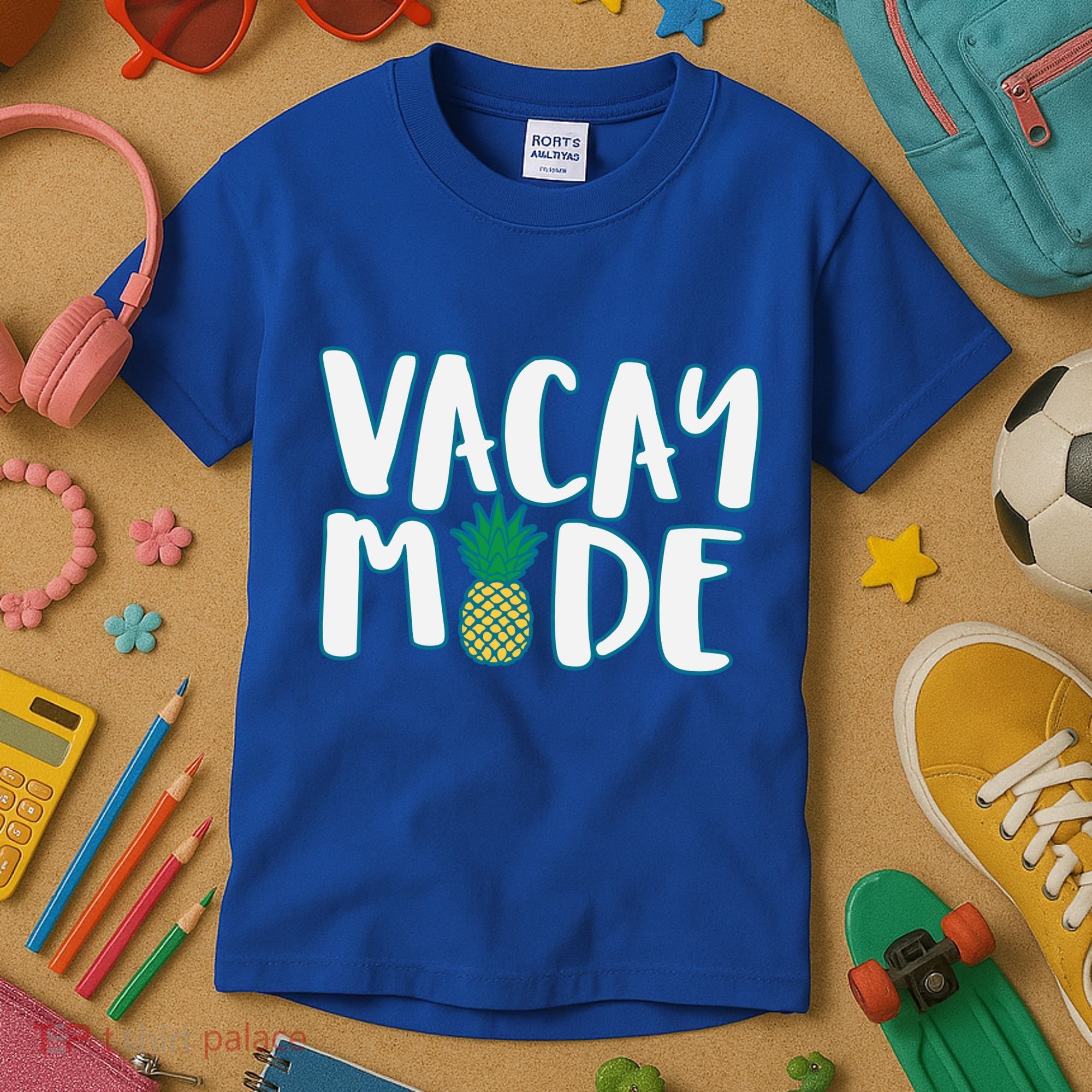 Vacay Mode Pineapple Kids T-Shirt