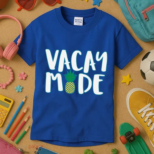 Vacay Mode Pineapple Kids T-Shirt