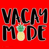 Vacay Mode Pineapple Santa Hat thumb 1