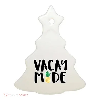 Vacay Mode Pineapple Ceramic Ornament